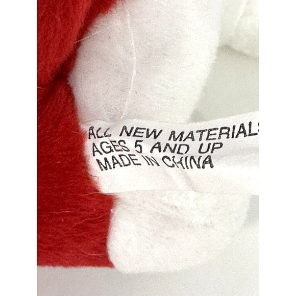 Birthstone Bassets January Red Plush Dog Pearl Necklace Red Stone Stuffed Animal - Picture 12 of 12